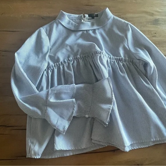 On Twelfth Blue and White Striped Shirt - Picture 6 of 10